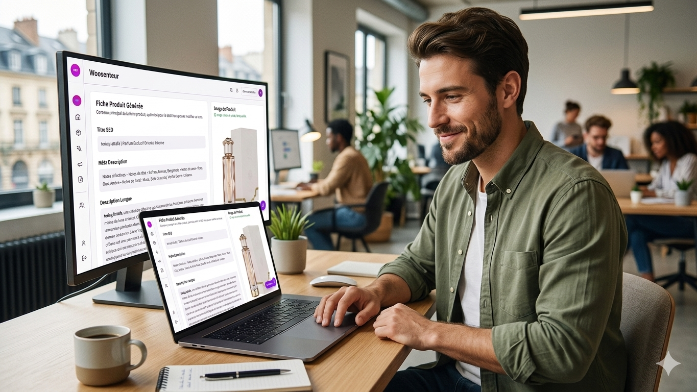 Développeur satisfait avec Woosenteur